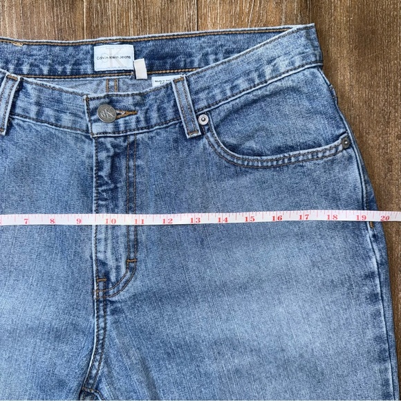 Vintage Y2K jeans Calvin Klein Sandblast Cotton Bootcut 8 10 light blue - Picture 5 of 15